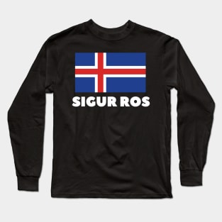 Sigur Ros white flag Long Sleeve T-Shirt